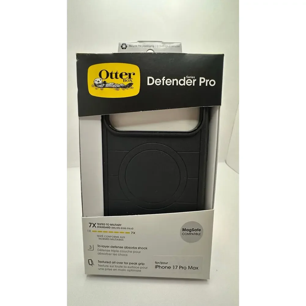 OtterBox Defender Pro Series Black Case - iPhone 17 Pro Max NWT MSRP: $80